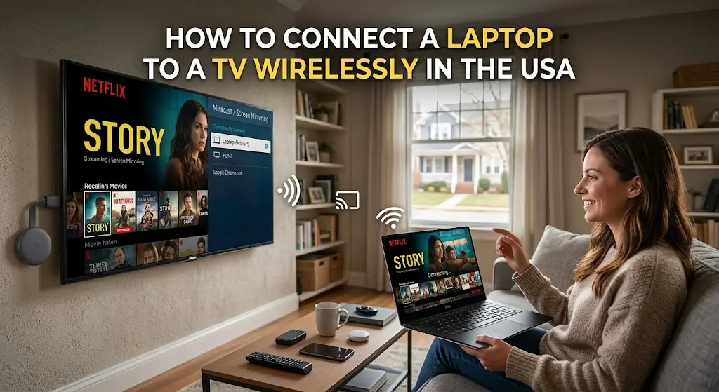 How to Connect a Laptop to a TV Wirelessly in the USA